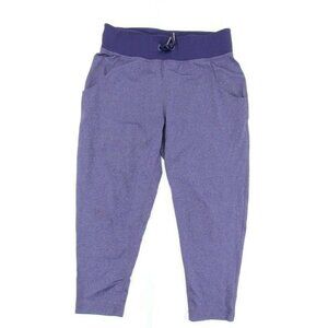 Lululemon Athletica Capri Pants Women's Sz 4 Purple Drawstring Workout Gym Loose